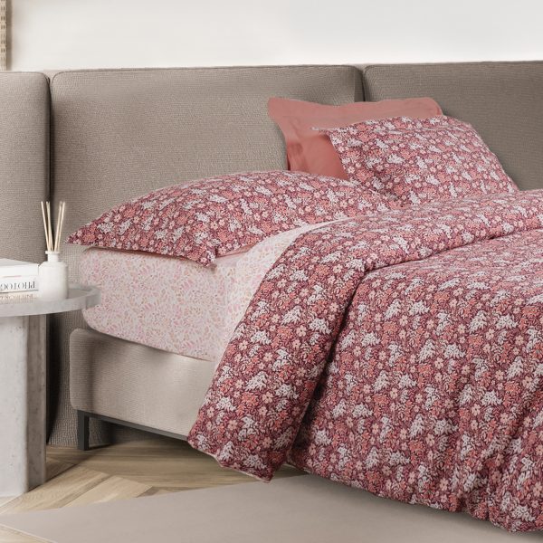 DAS HOME ΣΕΤ ΣΕΝΤΟΝΙΑ ΥΠΕΡΔΙΠΛΑ ΜΕ ΛΑΣΤΙΧΟ CASUAL 5433 BORDEAUX, NUDE