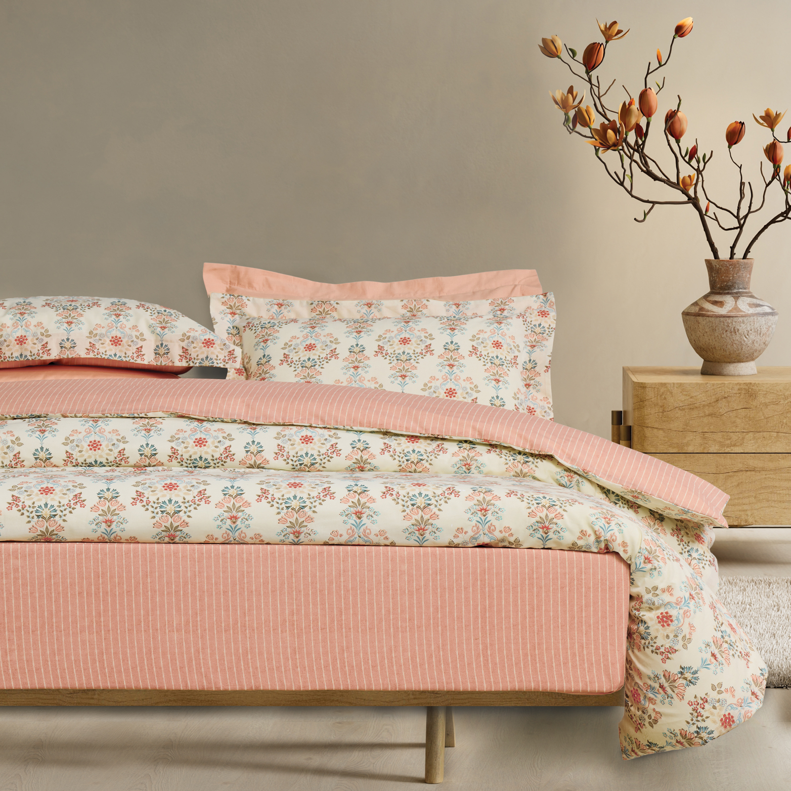 DAS HOME ΣΕΤ ΣΕΝΤΟΝΙΑ ΥΠΕΡΔΙΠΛΑ ΜΕ ΛΑΣΤΙΧΟ CASUAL 5455 MULTICOLOR