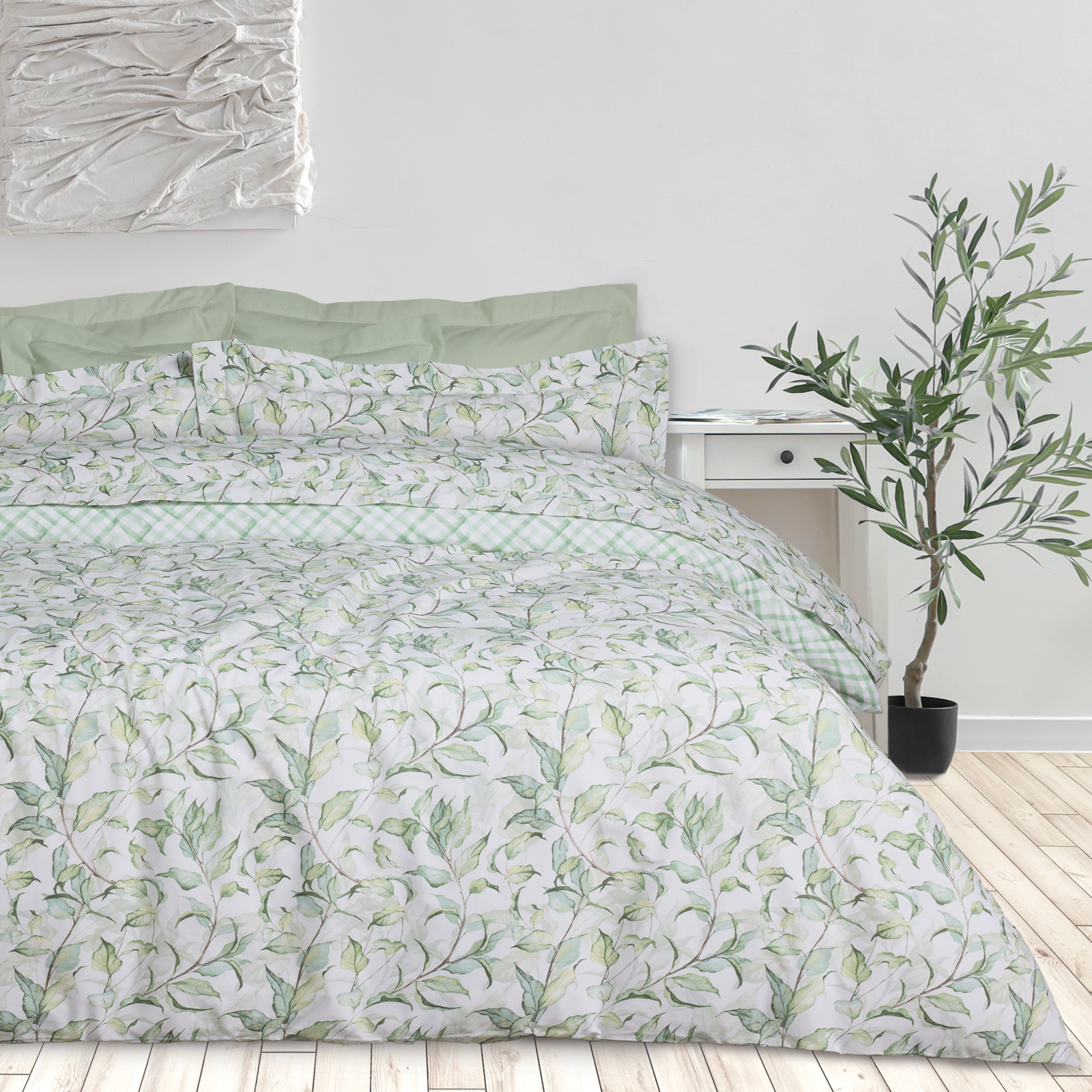 DAS HOME ΣΕΤ ΣΕΝΤΟΝΙΑ KING DAILY 3173 GREEN, WHITE