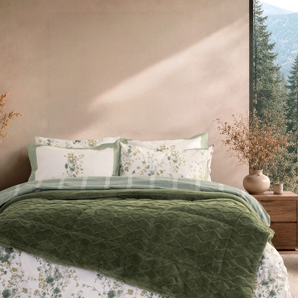 Κουβέρτα/Πάπλωμα Ημίδιπλο 180x240 - Snug Dark Green