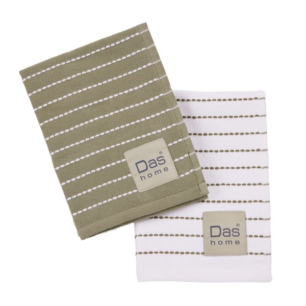 DAS HOME ΣΕΤ ΠΟΤΗΡΟΠΑΝΑ 2ΤΜΧ 30Χ50 0822 GREEN, WHITE