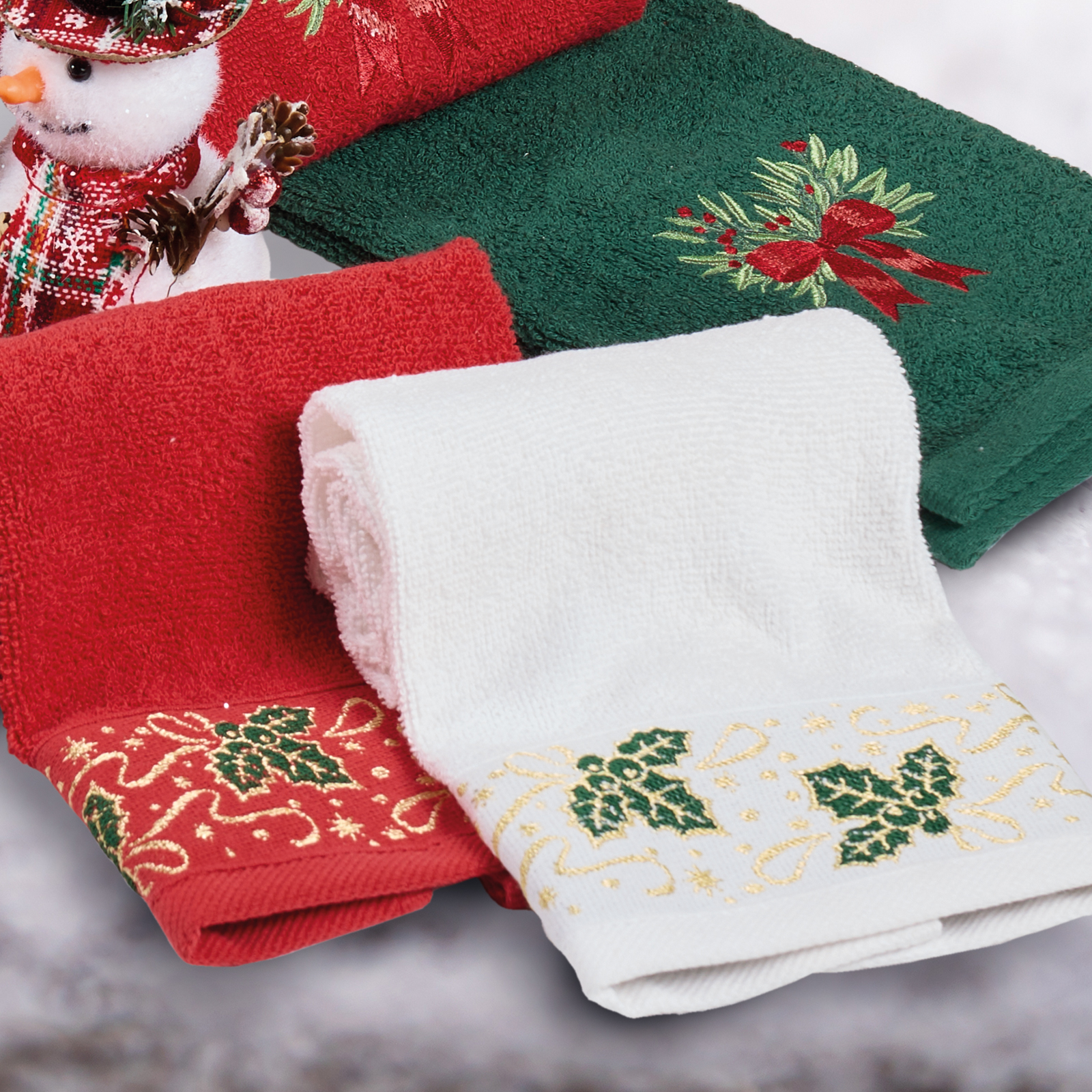 DAS HOME CHRISTMAS ΠΟΤΗΡΟΠΑΝΑ ΣΕΤ 2ΤΜΧ 30X50 0909 RED, WHITE - Image 3