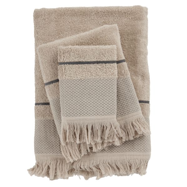 DAS HOME ΣΕΤ ΠΕΤΣΕΤΕΣ 3ΤΕΜΑΧΙΩΝ BEST 0842 TAUPE