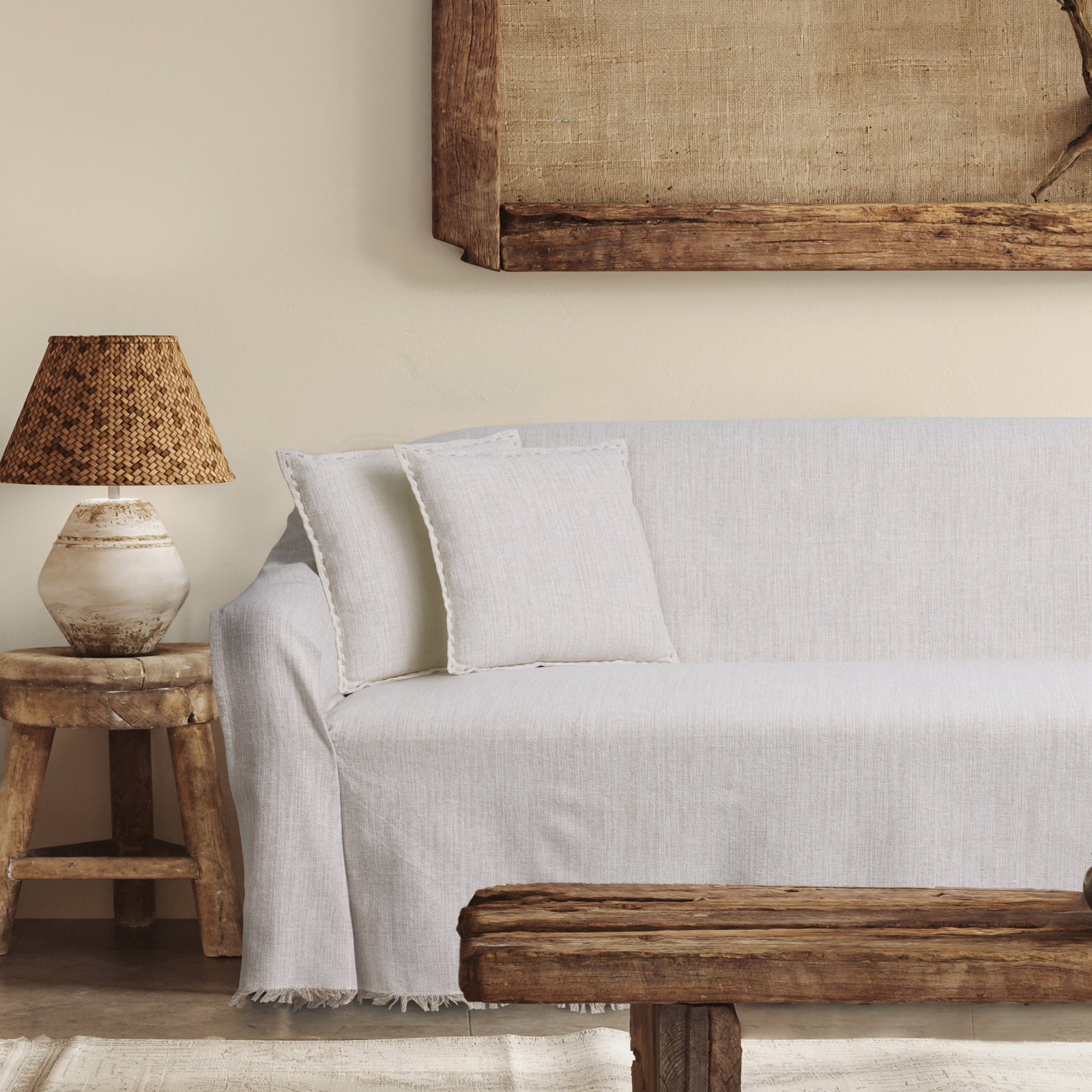 DAS HOME ΜΑΞΙΛΑΡΙ ΦΙΓΟΥΡΑΣ 40Χ40 0283 BEIGE - Image 2