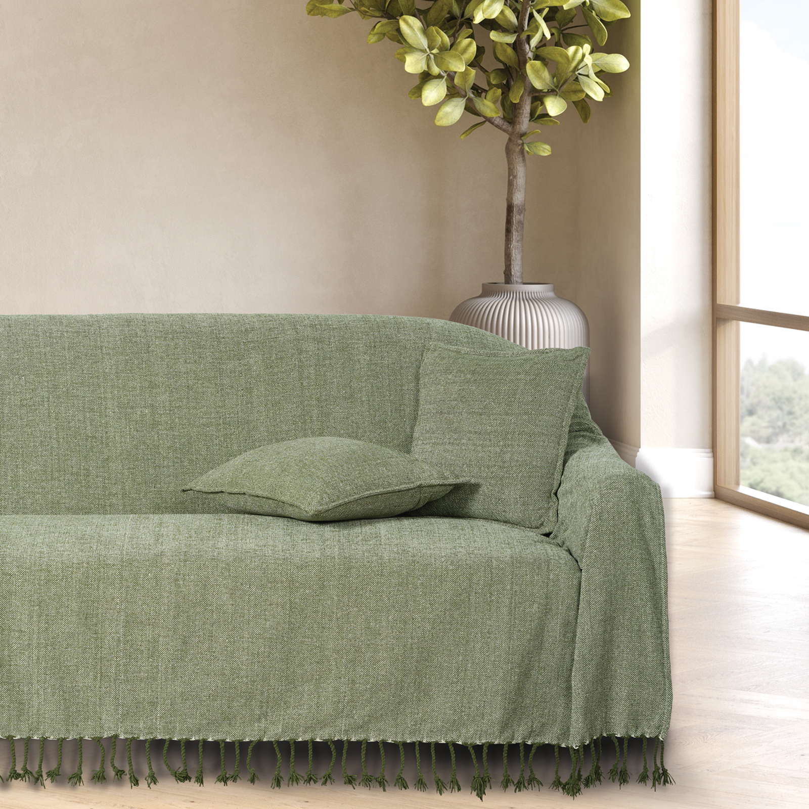 DAS HOME ΜΑΞΙΛΑΡΙ ΦΙΓΟΥΡΑΣ 40Χ40 0273 OLIVE - Image 2