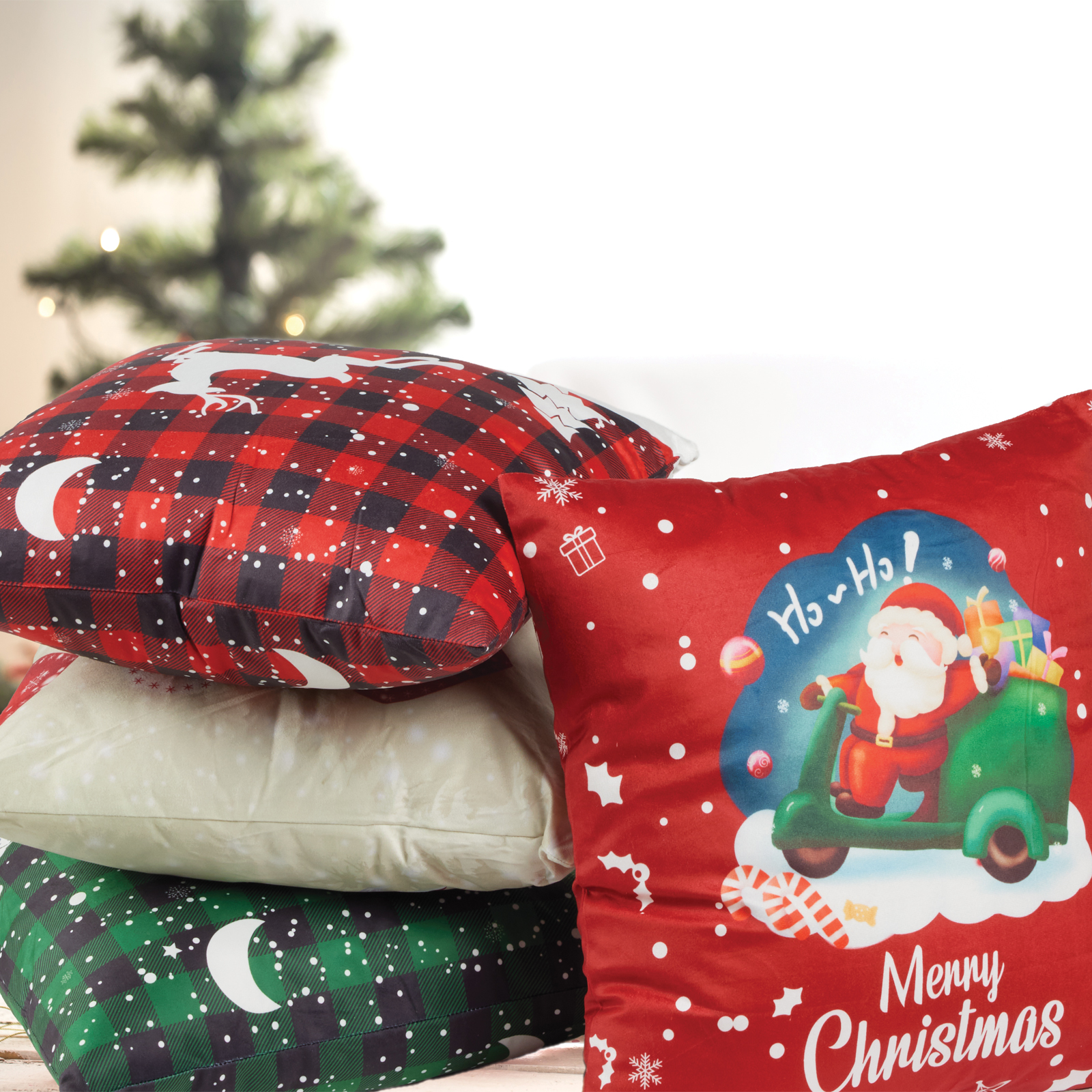 DAS HOME CHRISTMAS ΜΑΞΙΛΑΡΙ ΦΙΓΟΥΡΑΣ 45X45 0853 RED - Image 2